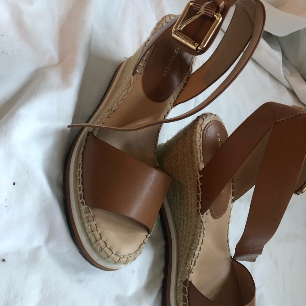 Tommy Hilfiger open toe espadrilles wedges